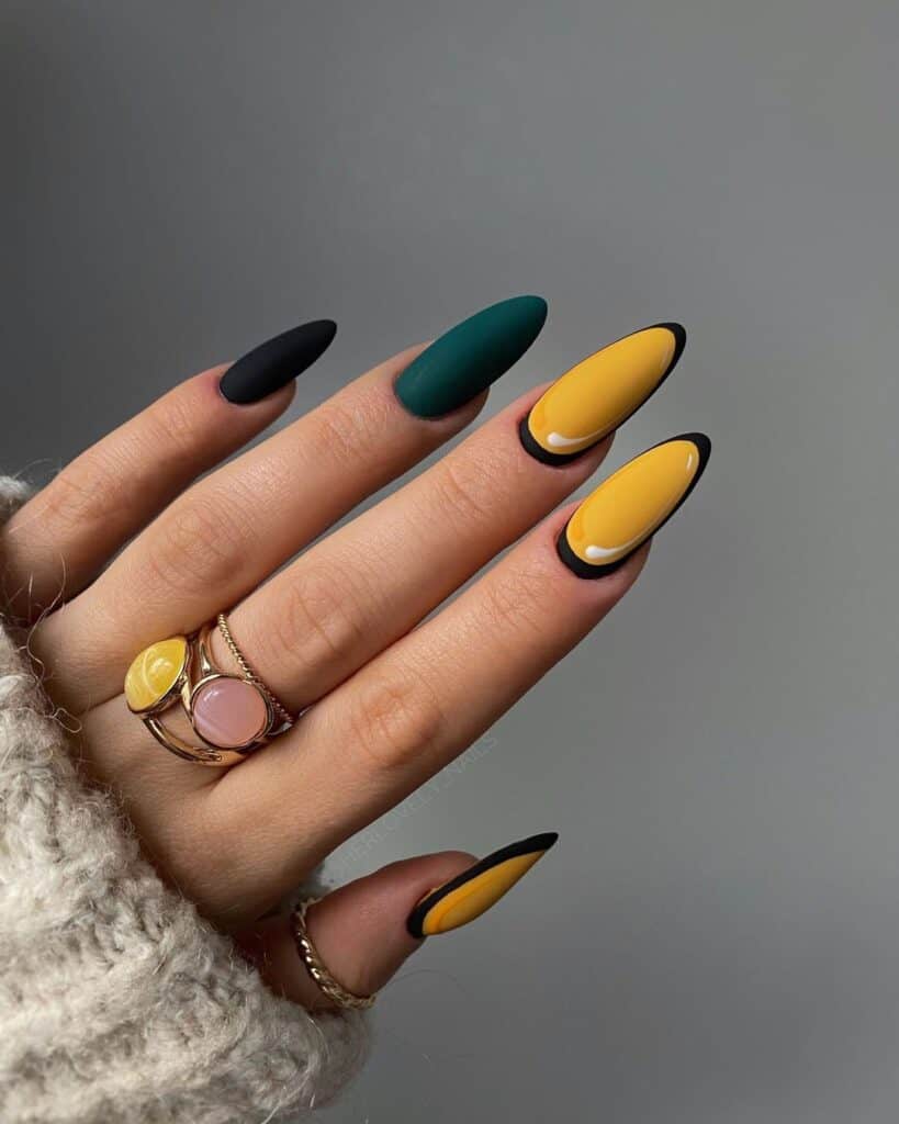 Autumn-Comic-Long-Nail-Design