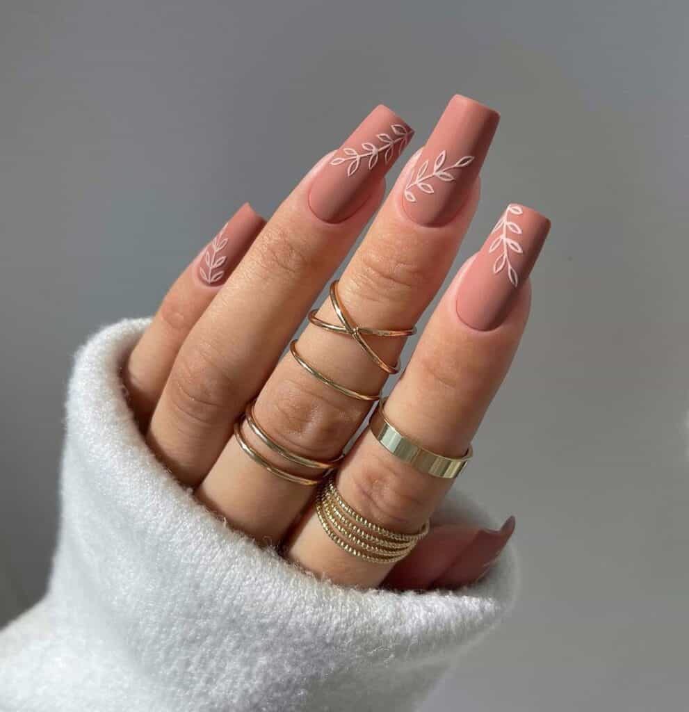 Autumn Leaves Nail Design