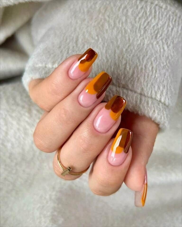 Autumnal Abstract Nails