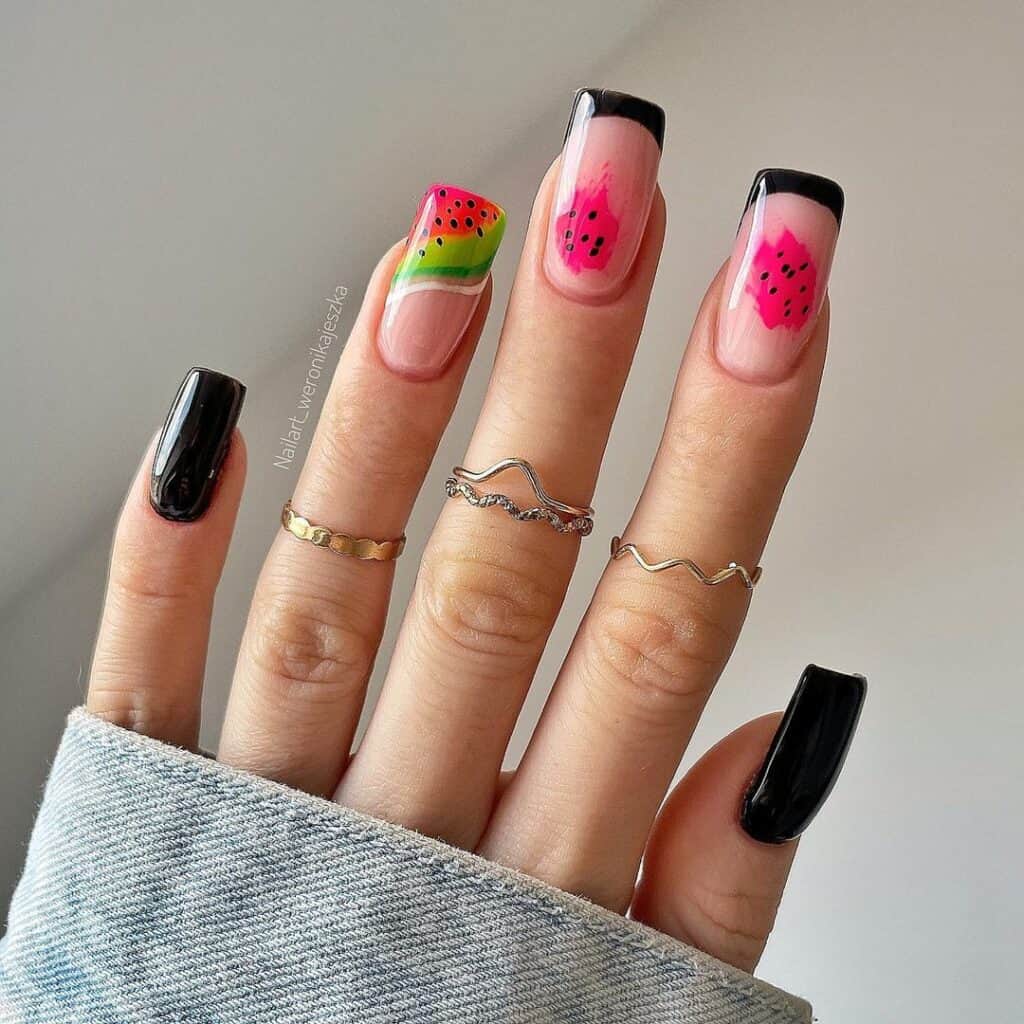 Black-and-Watermelon-Slices