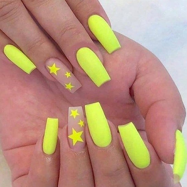 Bright-Lime-Long-Square-Nails-with-Stars