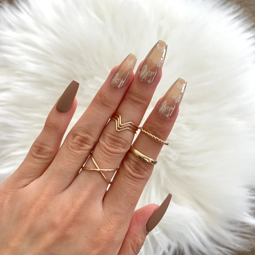 Butterfly-Brown-Nails