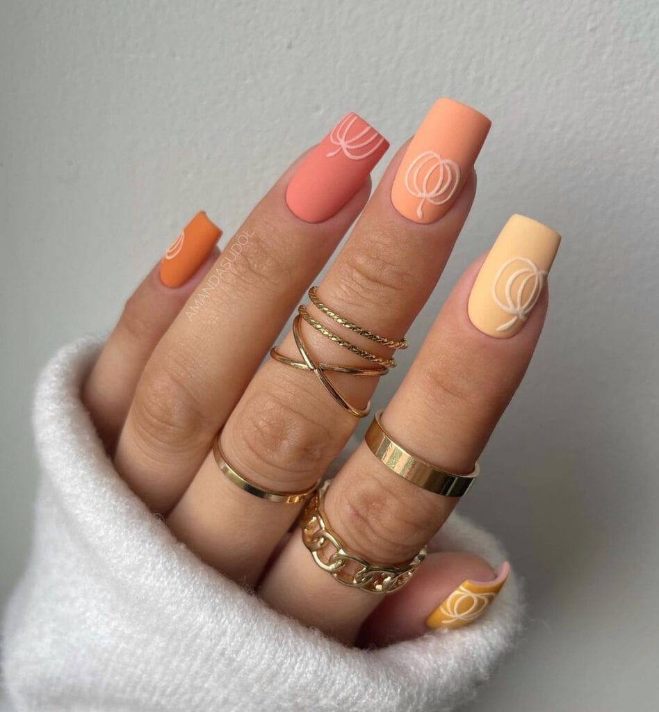 Classy-Matte-Pumpkin-Nails