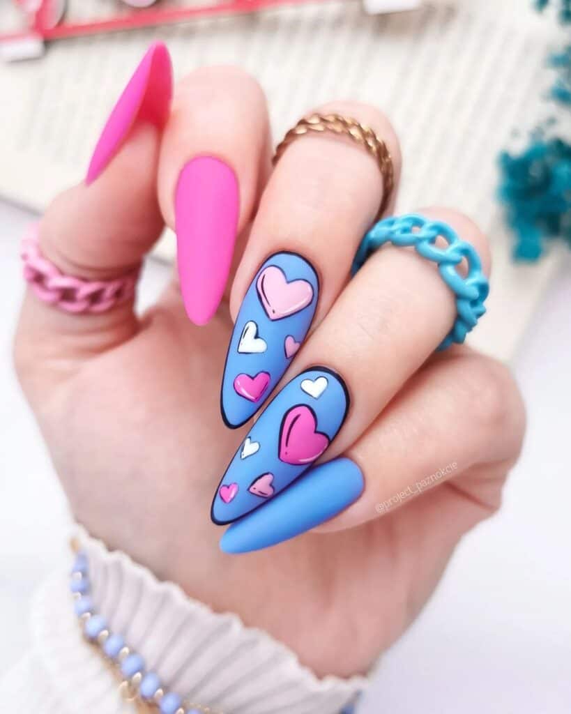 Comic-Love-Nail-Design