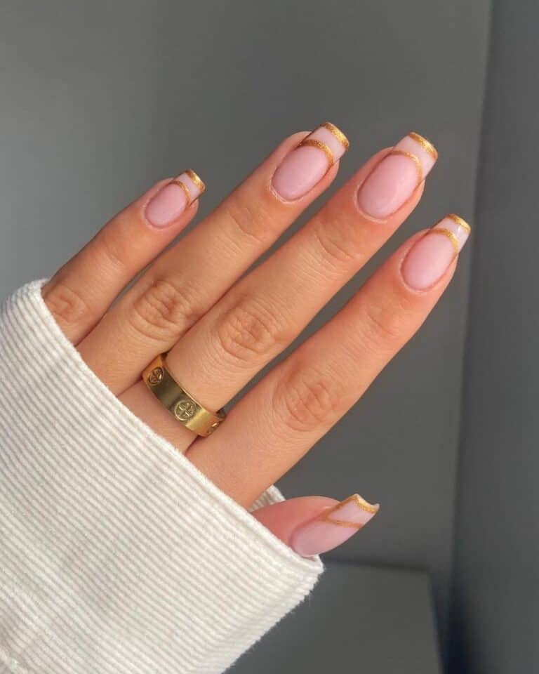 Double-Gold-French-Tips