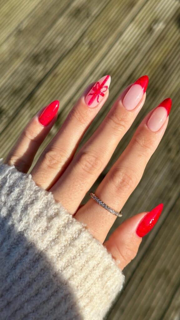 Festive-red-Nails-for-Xmas