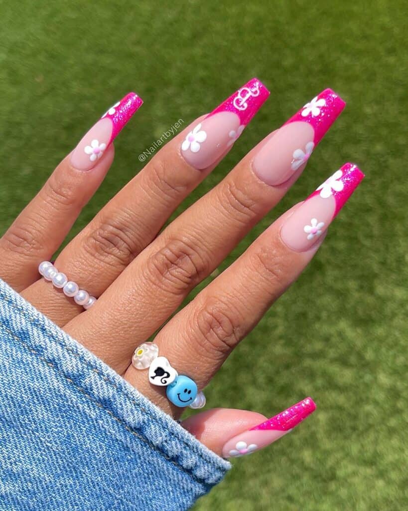 French-Pink-Barbie-Nails