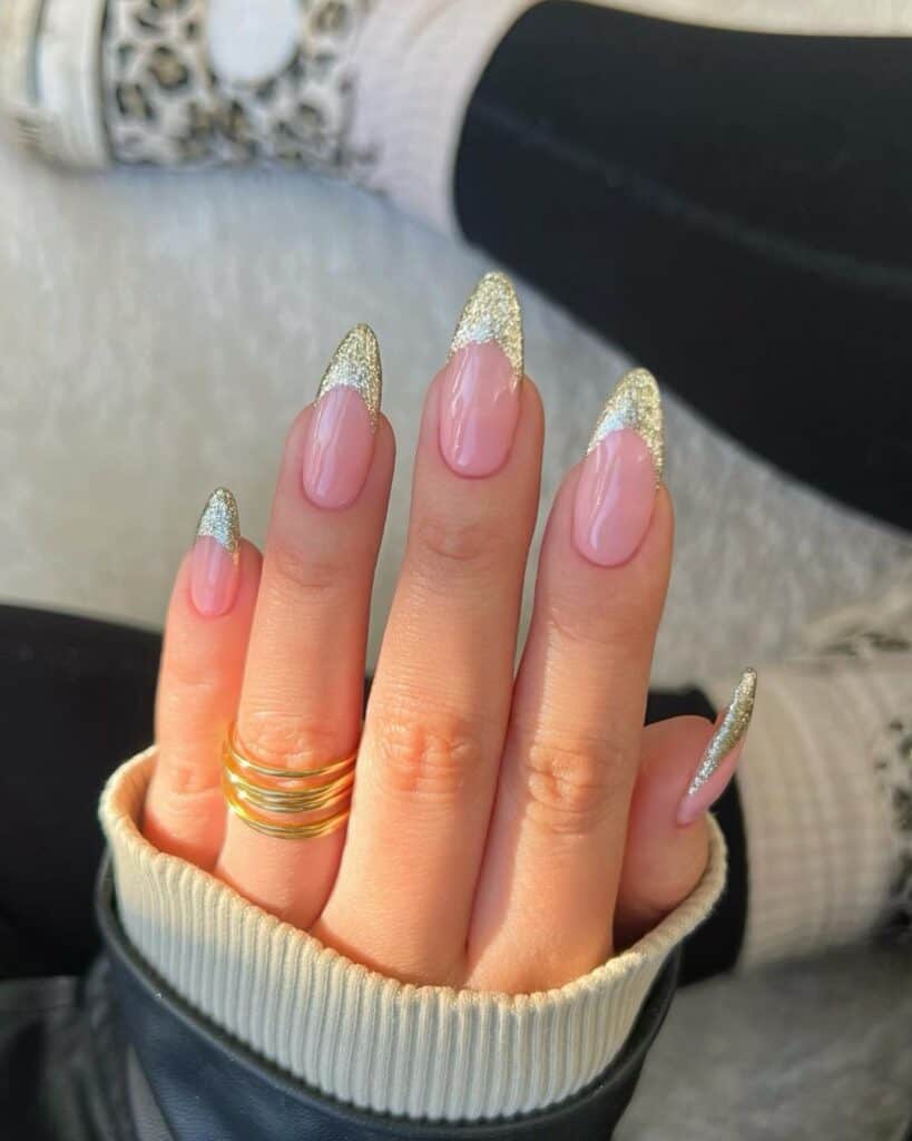 Golden-French-New-Years-Tip-Nails