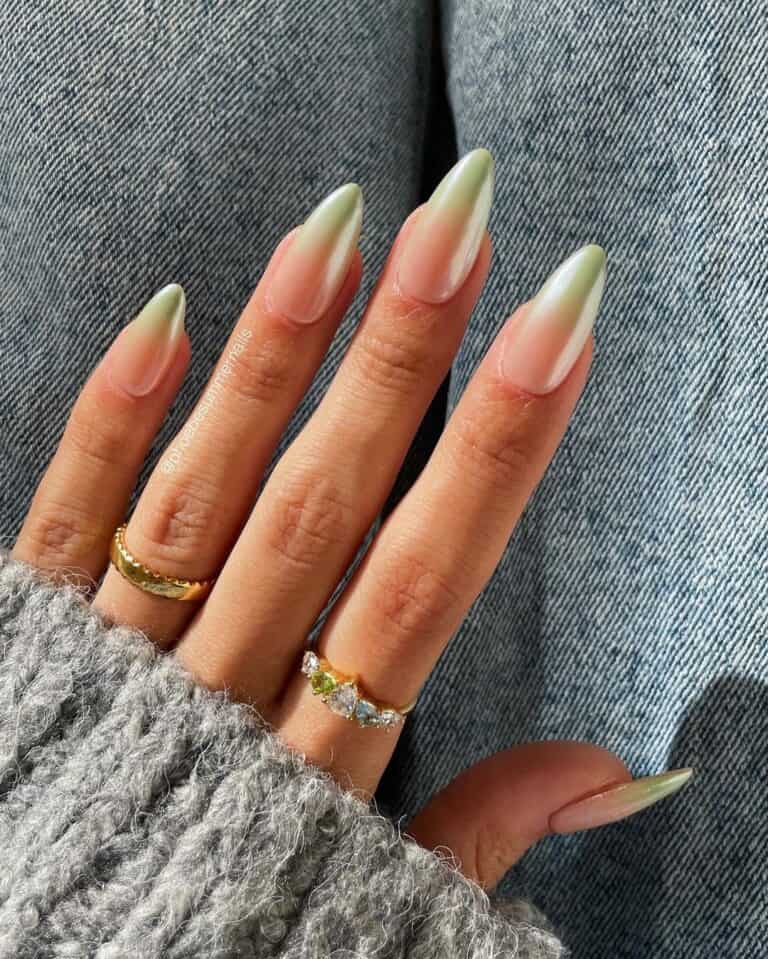 Green-Ombre-Chrome-Nails