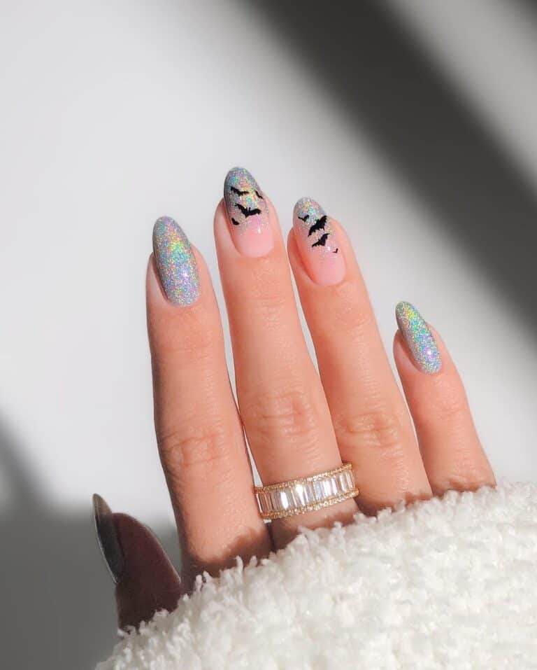 Holo-Magic-Short-Halloween-Nails