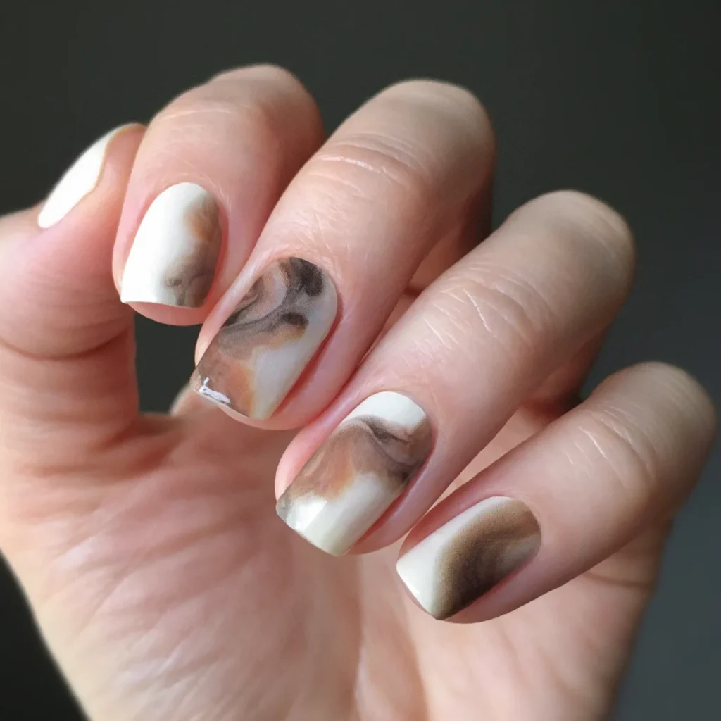 Latte-Swirl-Nail-Wraps