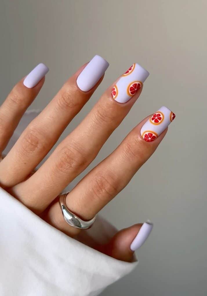 Lilac-Orange-Fruit-Nails