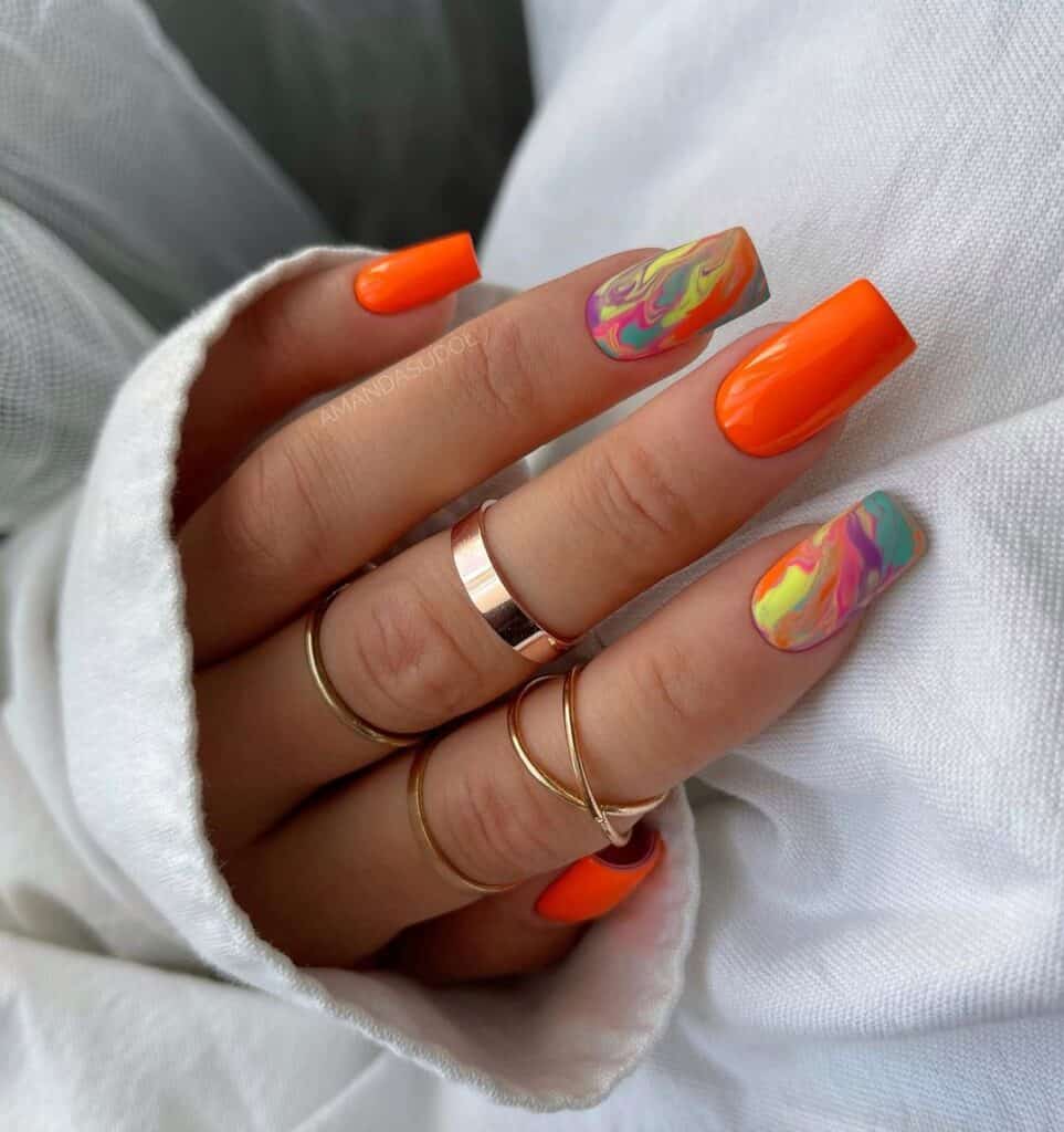 Marbled-August-Nail-Ideas