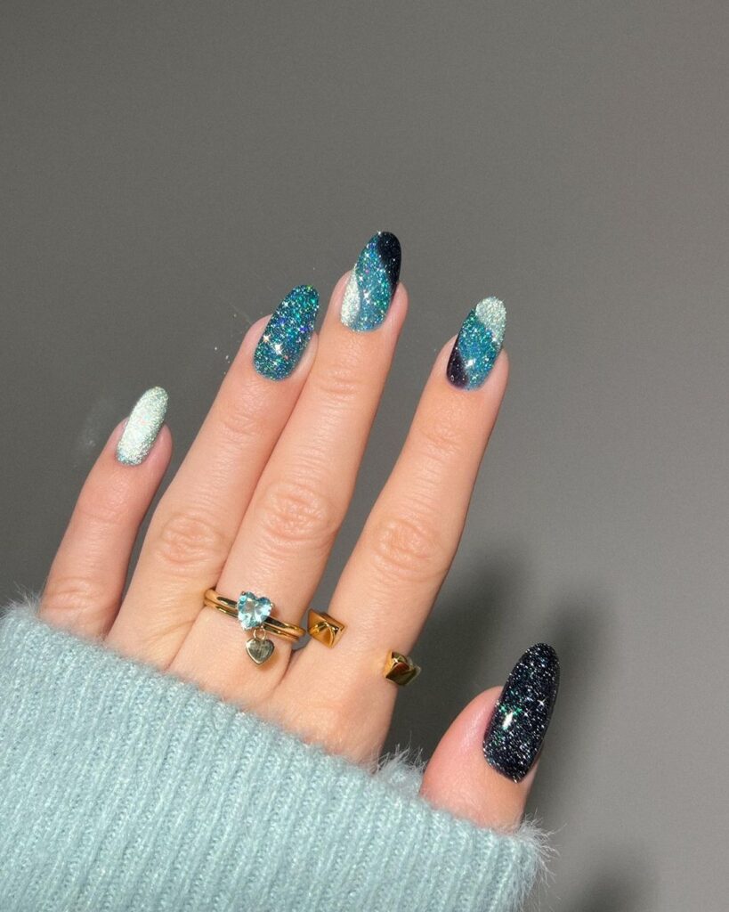 Matching-Dress-and-New-Years-Nail-Design