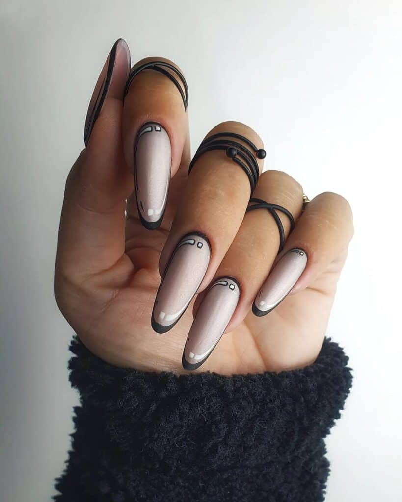 Matte-Shimmery-Comic-Book-Nails