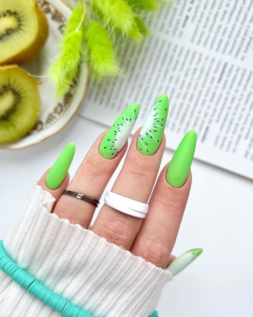 Neon-Kiwi-Fruit-Nail-Design