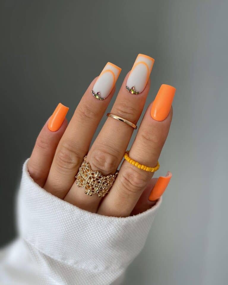 Orange-Nails-for-August