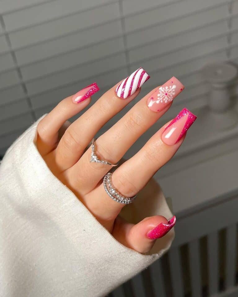 Pink-Dainty-Snowflakes
