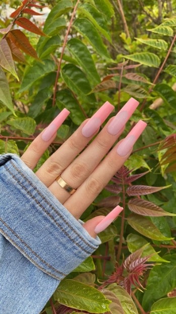 Pink-French-Tips-Graduation-Nails