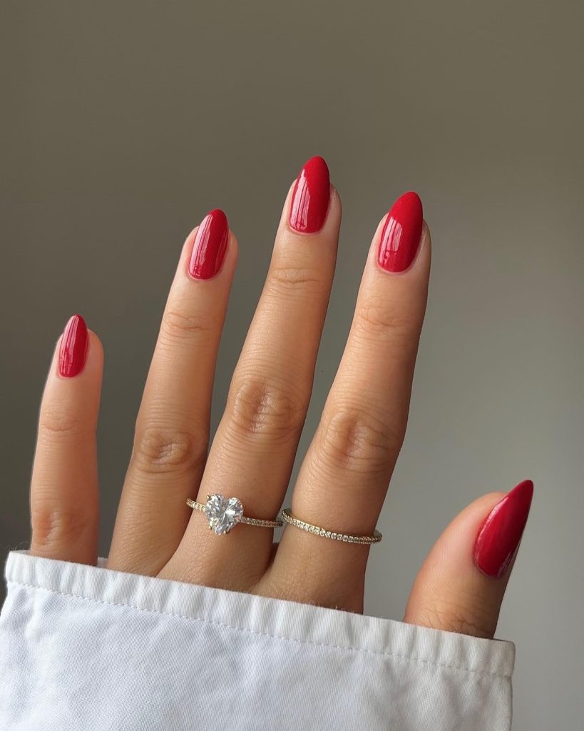 Proper Red Graduation Nails