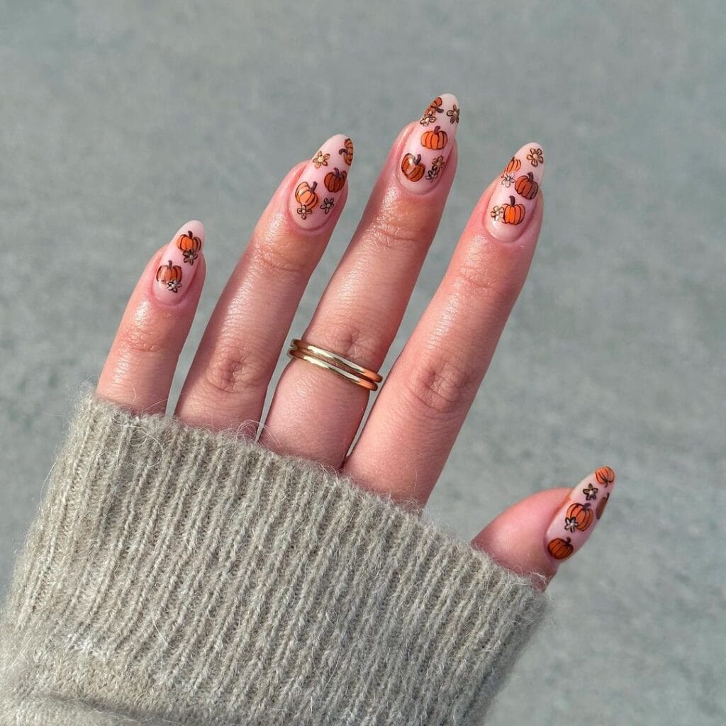 Pumpkin-Patch-Nail-Designs