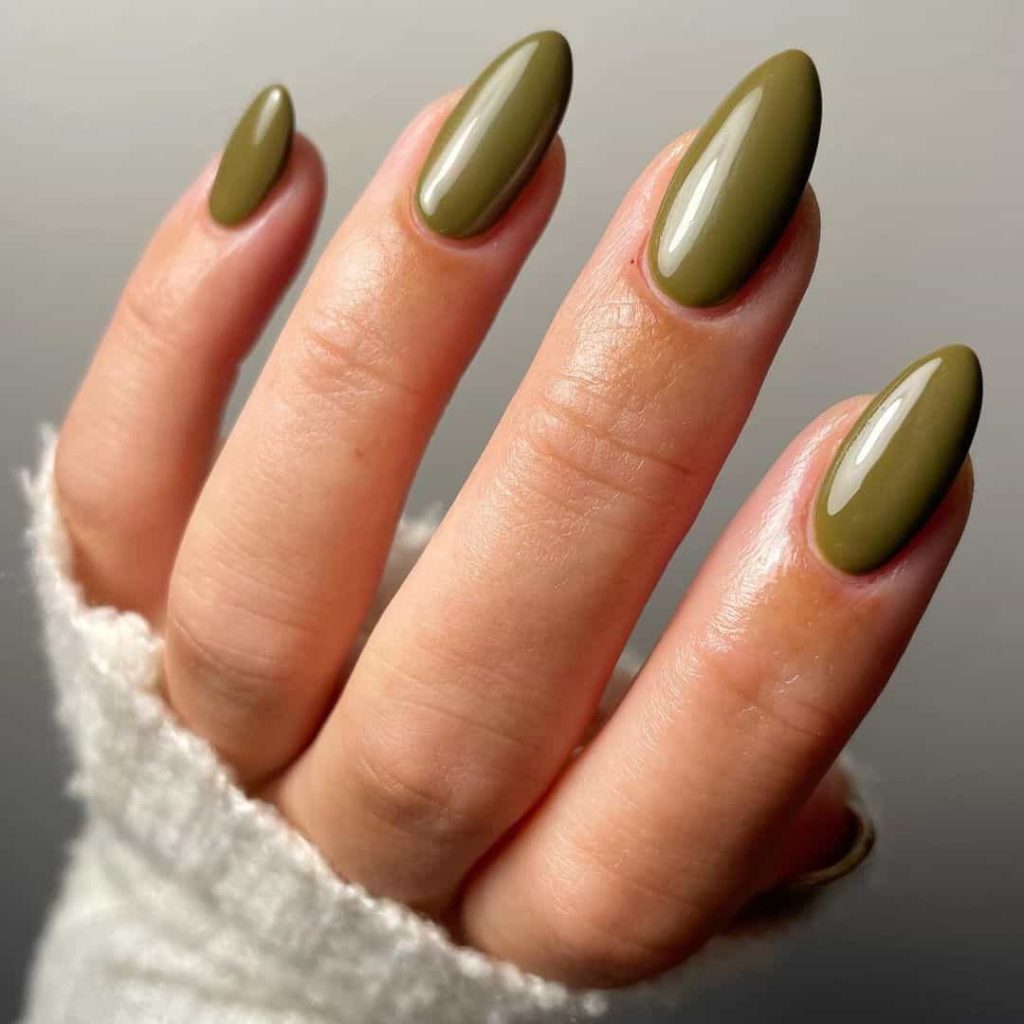 Raw Olive Fall Nail Color