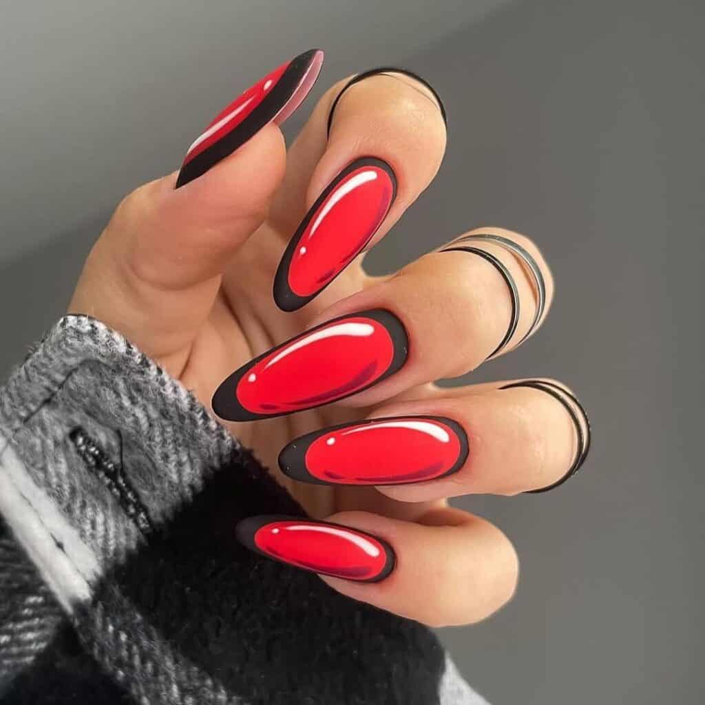 Red-Comic-Book-Nails-for-Christmas