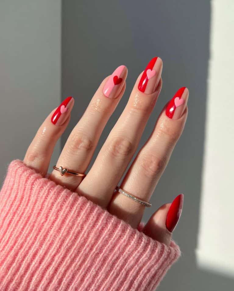 Red-and-Pink-Sided-with-Mini-Hearts