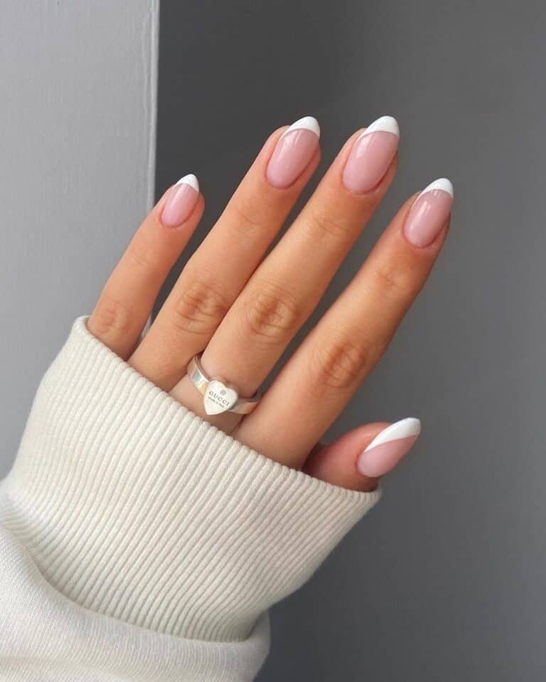 Side-French-Graduation-Nail-Designs