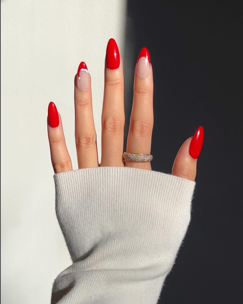 Sided Red Santa Hat Nails for Christmas