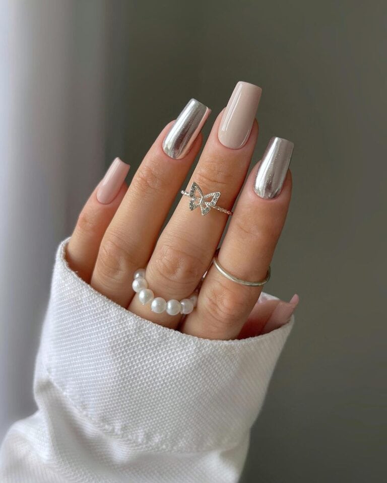 Silver-Chrome-Nails