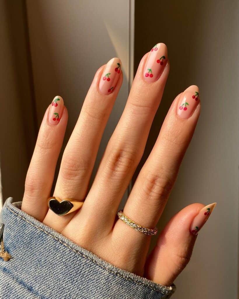 Simple-Cherry-Nails