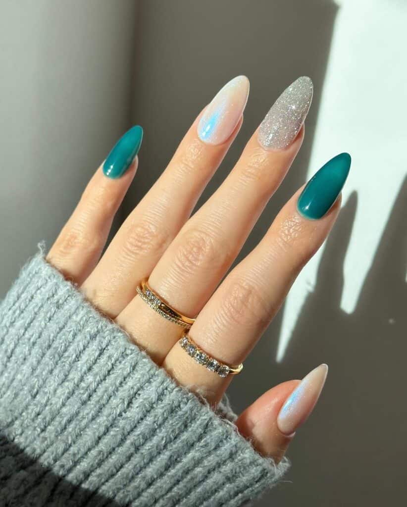 Skittle-Green-Christmas-Nails