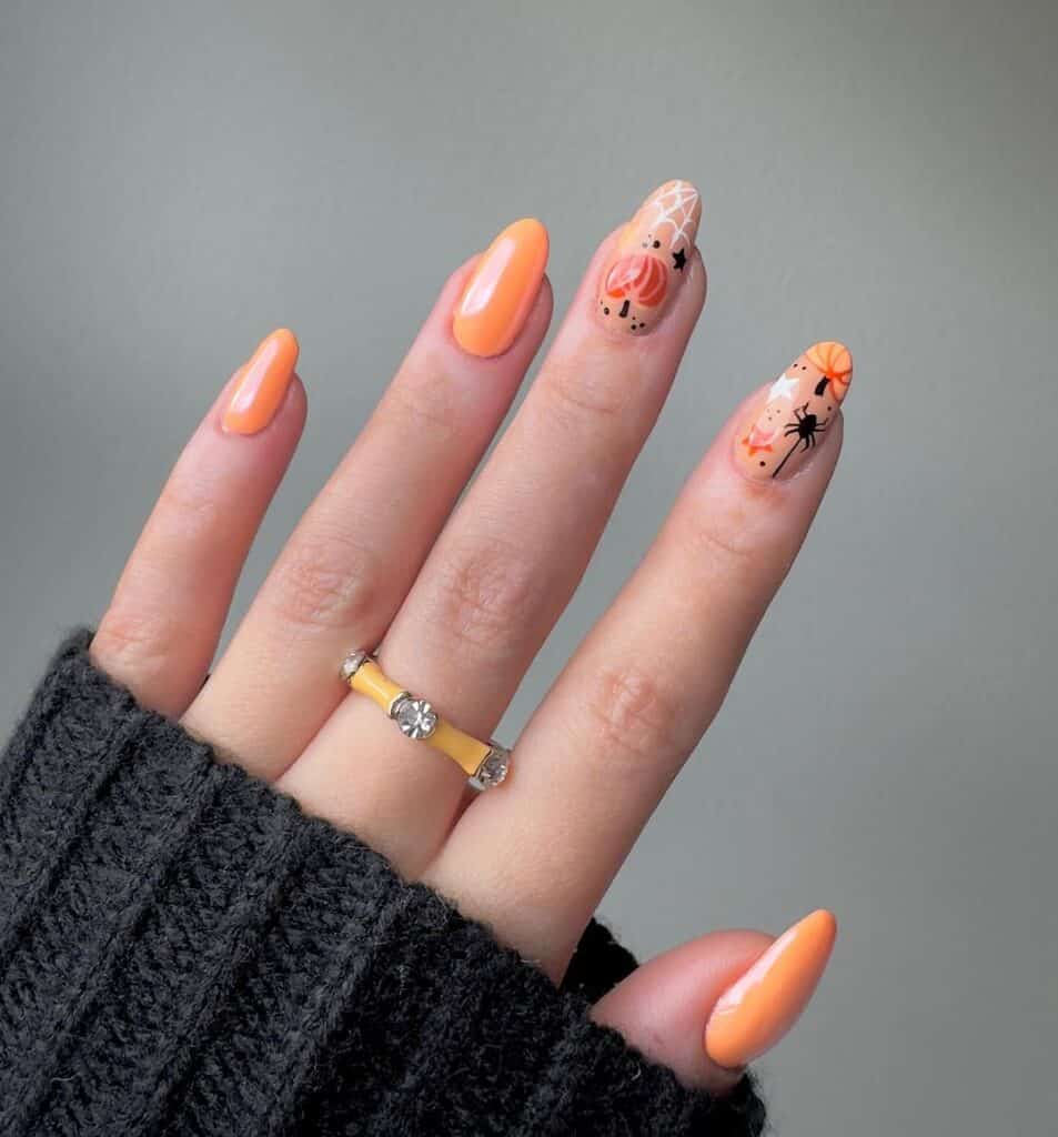 Subtle-Pumpkin-Nail-Designs