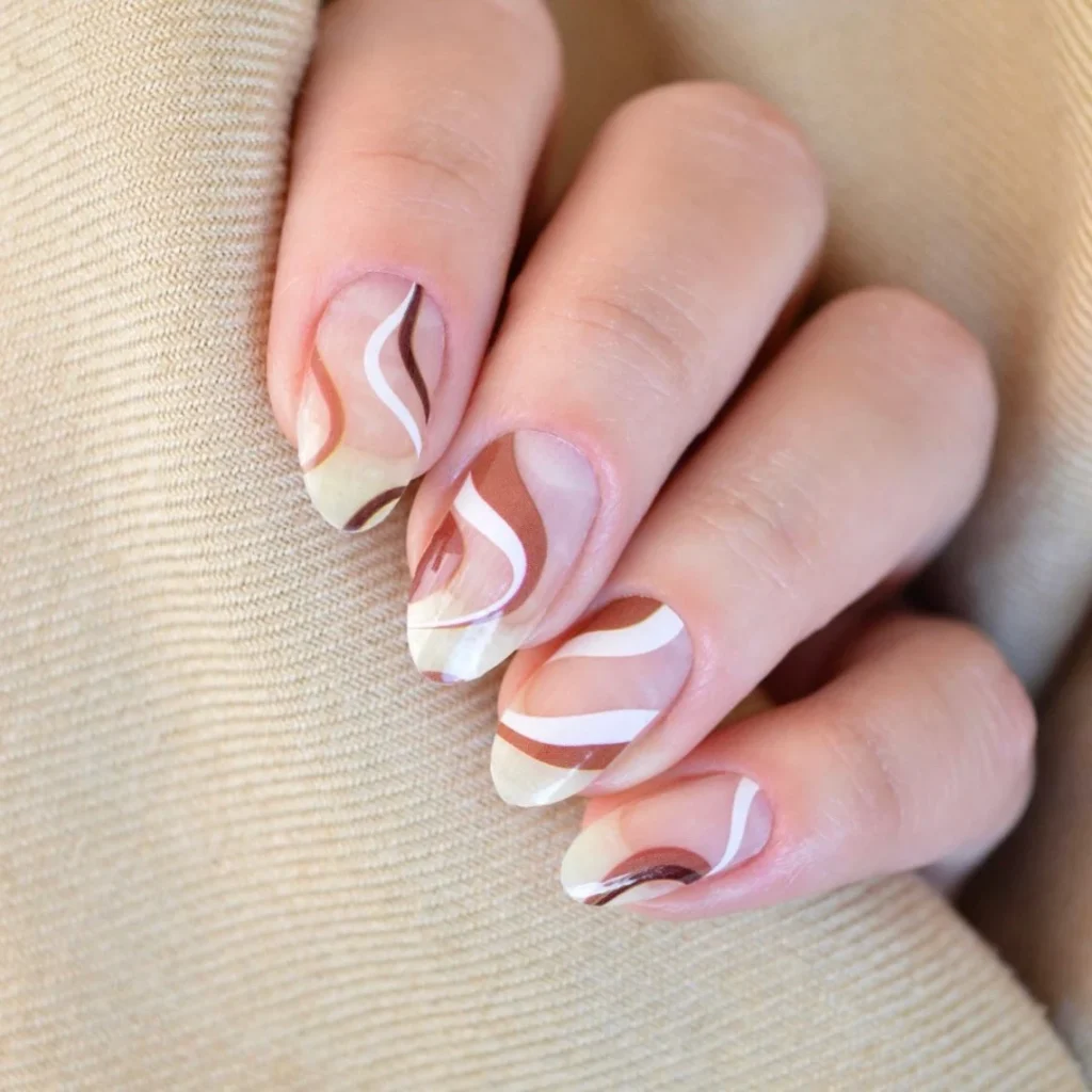 Swirly-Nude-Nail-Wraps