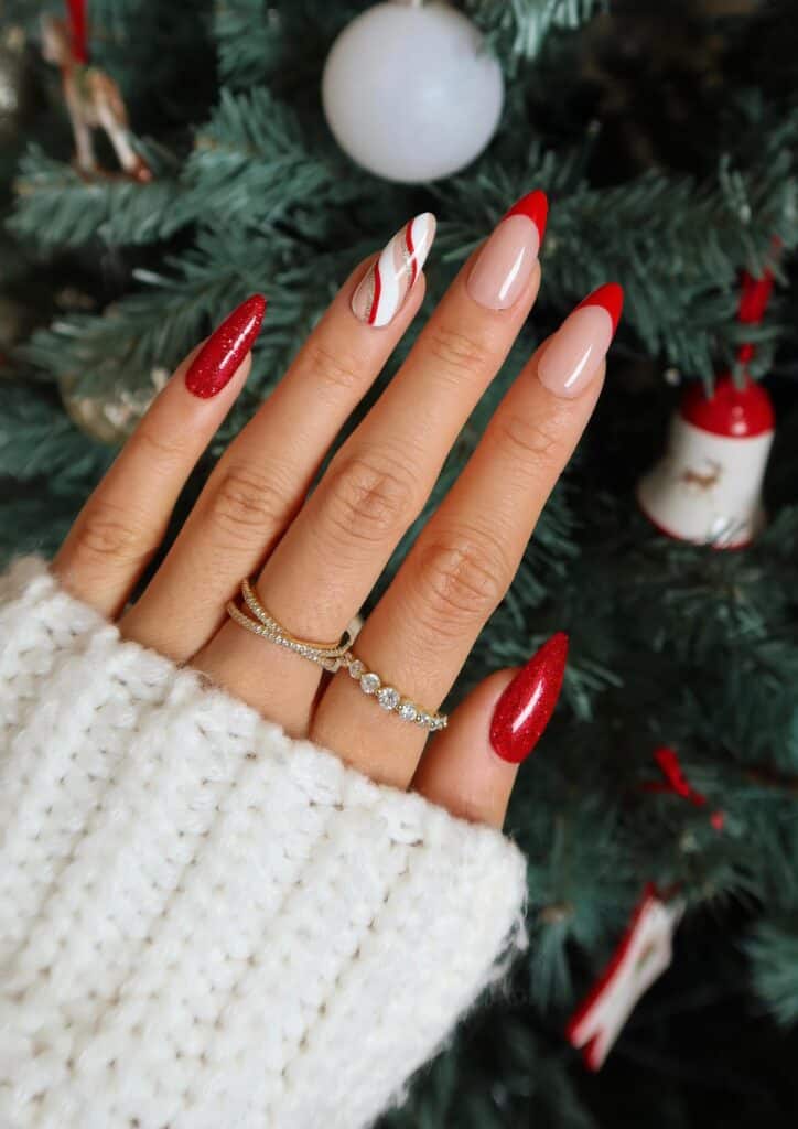 Swirly-Red-Christmas-Mani