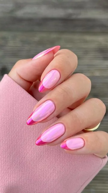 Barbie-Core-French-Nail-Designs