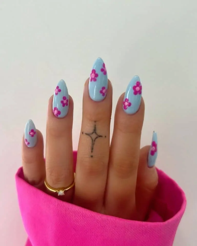 Blue-and-Pink-Florals
