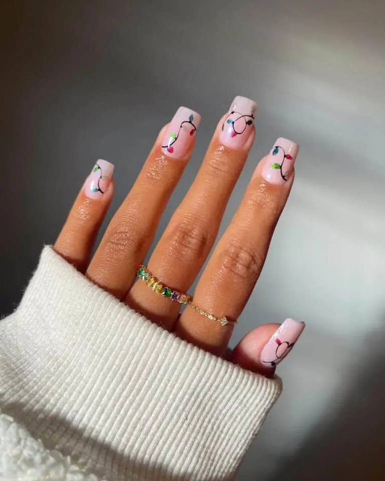 Christmas-Lights-nails