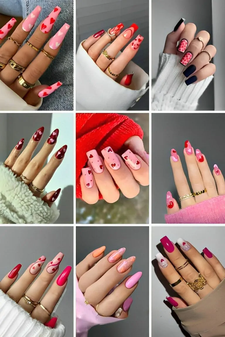 Cute Heart Nail Designs