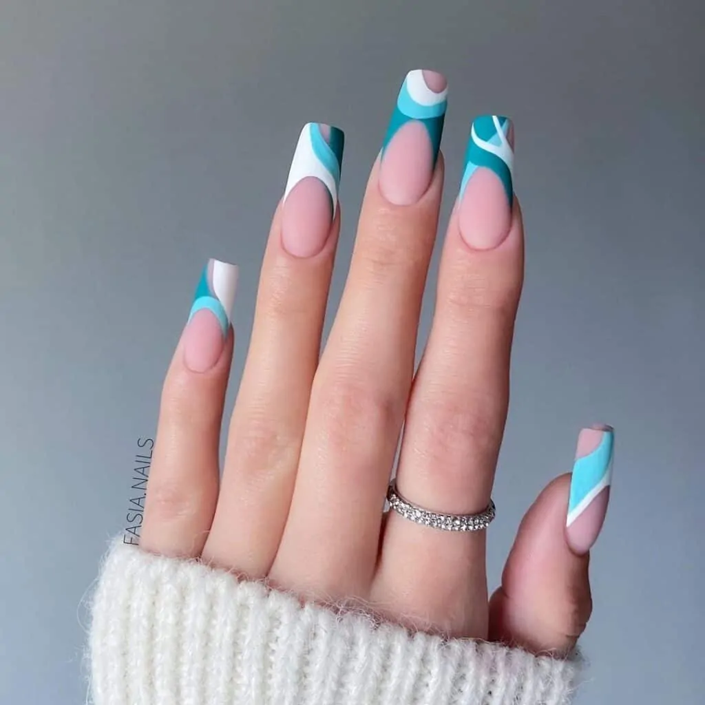 Funky-Blue-Nail-Designs
