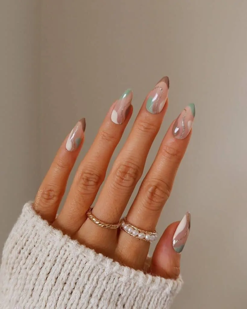 Green-and-Brown-Fall-Nails