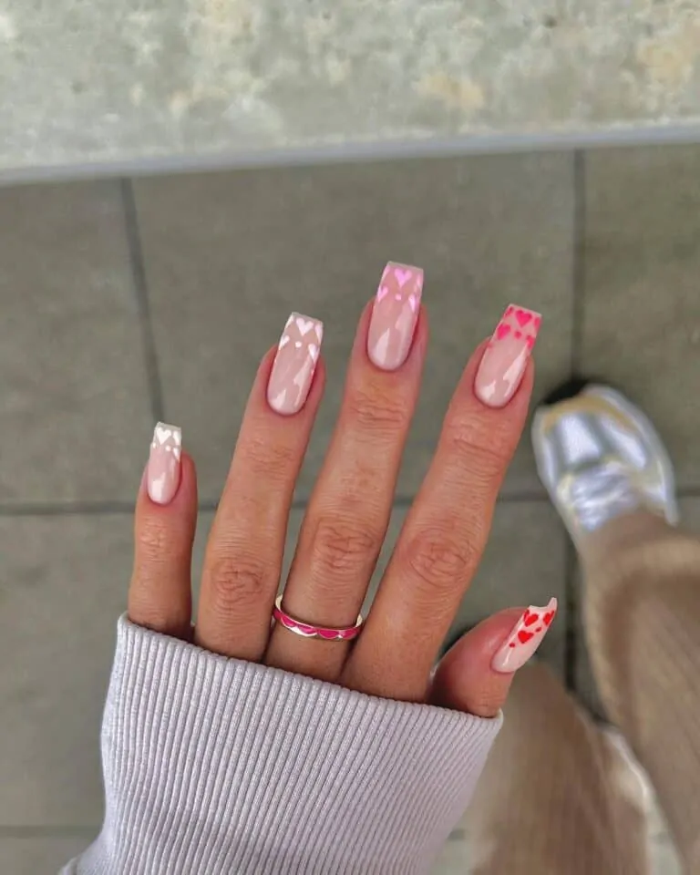 Heart-French-Tip-Nails