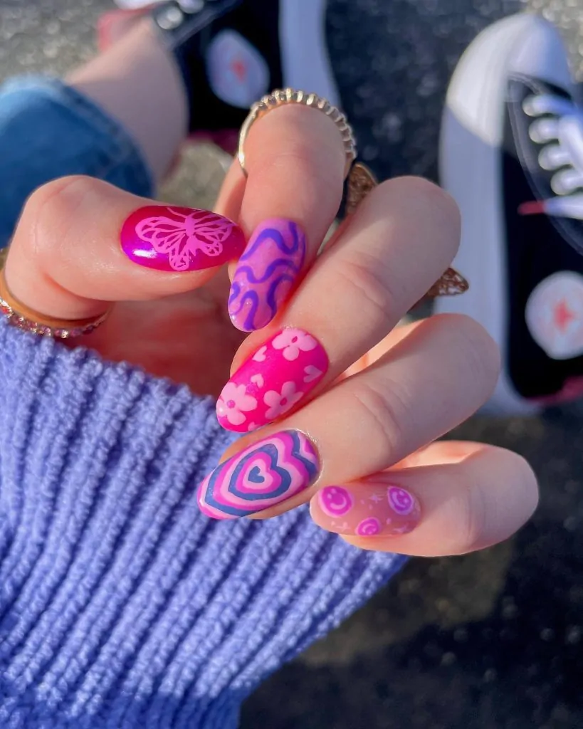 Long Barbie Disney Nails