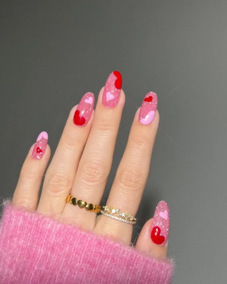 Pink-Heart-Nail-Designs