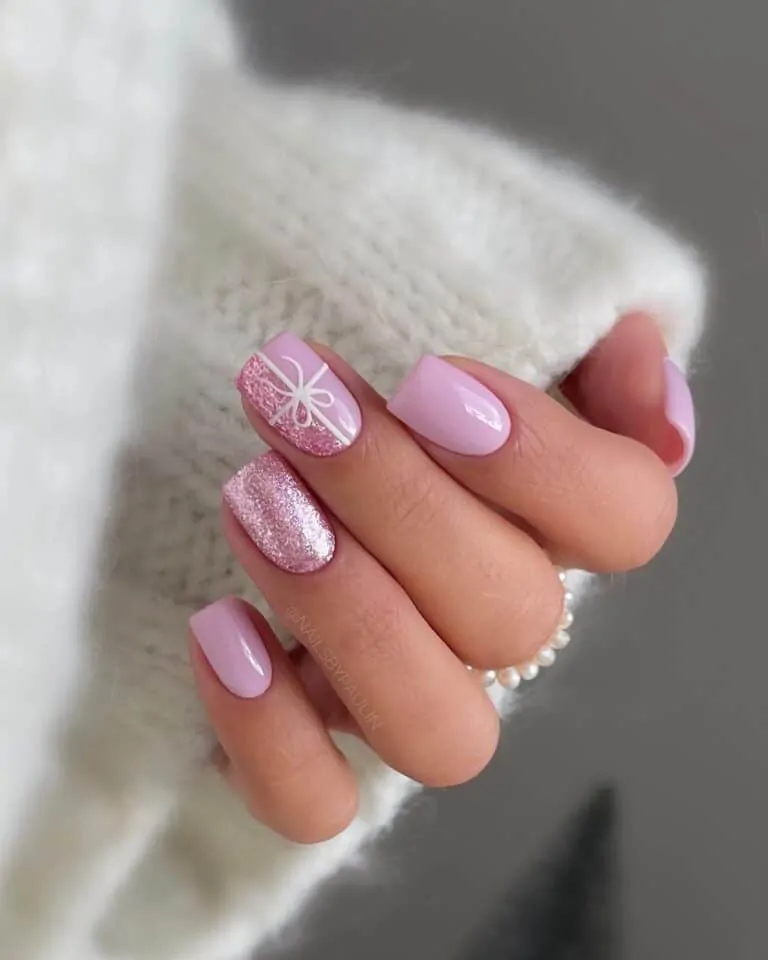 Pink-Holiday-Nails