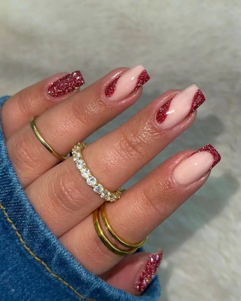 Red-Swirly-Glitter-Nails