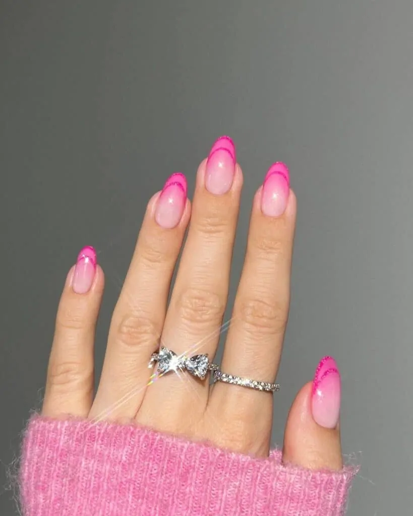Sparkly-Barbie-Inspired-Nails