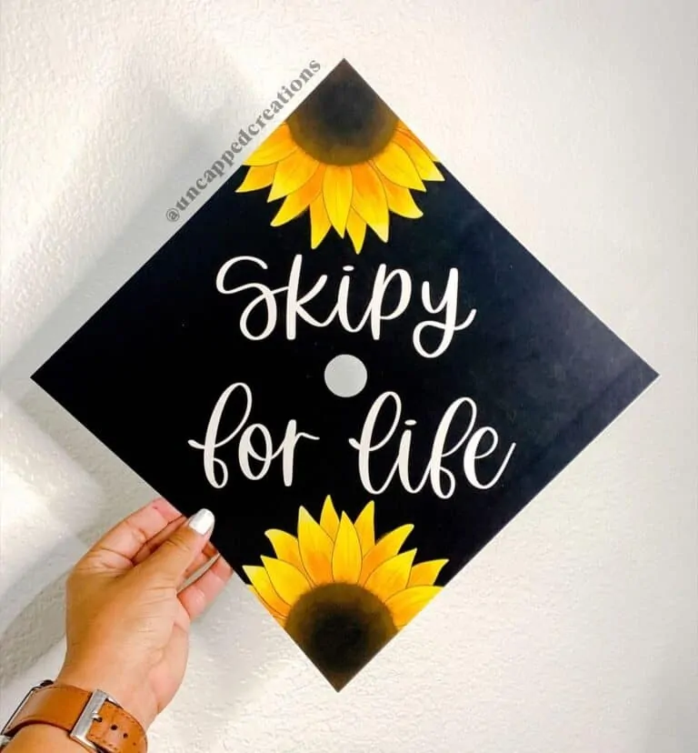 Sunflower-Graduation-Cap